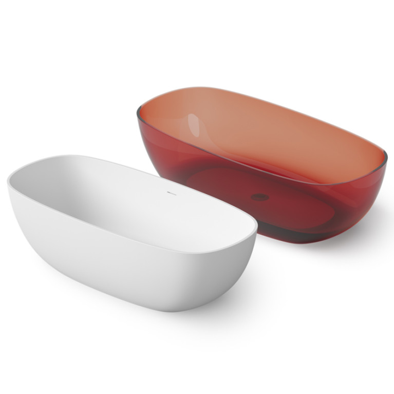 DEA DESIGN Modern Ванна отдельностоящая 150&times;76&times;h54 см, материал: Solid Surface искуственный камень, цвет: White №18