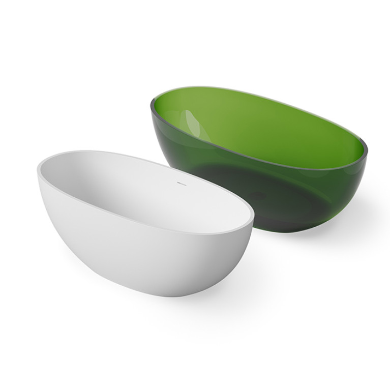 DEA DESIGN Nature Ванна 1650х800хh580 мм отдельностоящая, цвет classic green