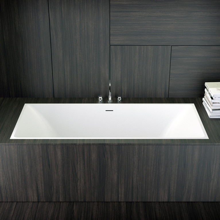 KNIEF Shape Selected Ванна встраиваемая, 170x70xH60cм, с щелевым переливом click-clack, белая матовая (с комплектом ножек) (СПЕЦЦЕНА с нашего склада!)