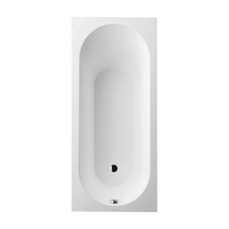 VilleroyBoch Oberon Ванна встраиваемая 1700*750*450, к-т ножек, материал: Quaryl, цвет: альпийский белый