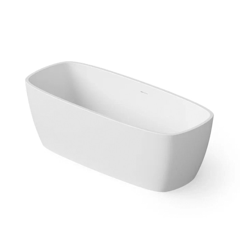 DEA DESIGN Soul Ванна отдельностоящая 170x72xh56 см, материал: Solid Surface искуственный камень, цвет: White №18