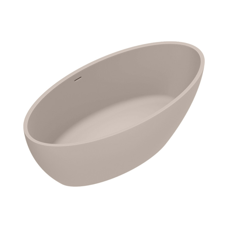 Catalano SOLID Ванна  165x80h52 с переливом, сифон в комплекте, цвет Seta Satinato