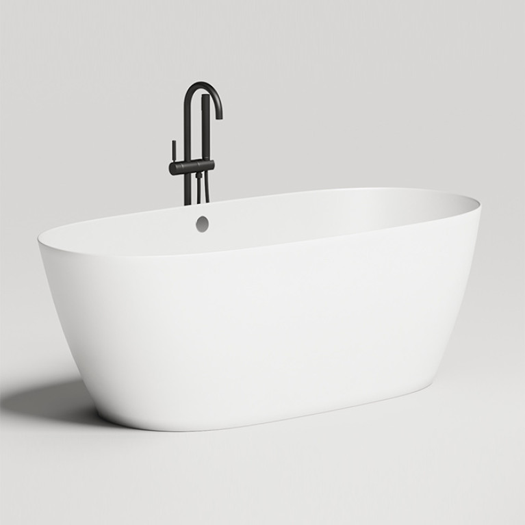 Salini Sofia Light Ванна отдельностоящая 1650х750х600мм, с отверстием под перелив, мат-л: S-Sense, глянцевый белый  (без слива-перелива)