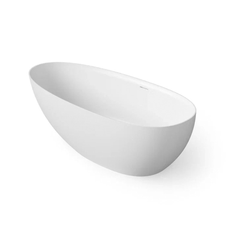 DEA DESIGN Edge Ванна отдельностоящая 170x78xh56 см, материал: Solid Surface искуственный камень, цвет: White №18