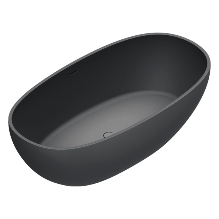 Catalano SOLID Ванна  176X91h52 с переливом, сифон в комплекте, цвет черный матовый
