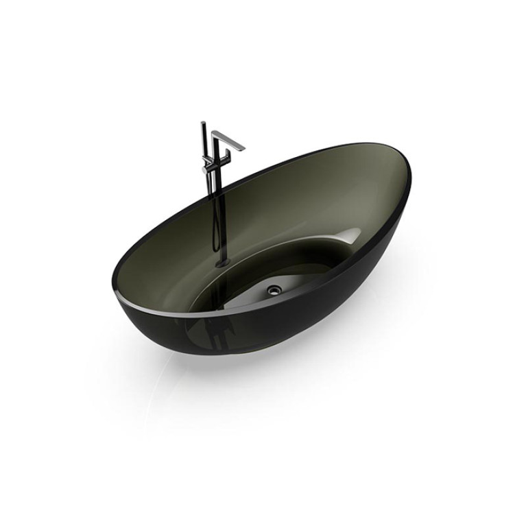 Knief Oval Shape Ванна отдельностоящая из полимерного материала 180х93x56 см, цвет Turmalin # 020