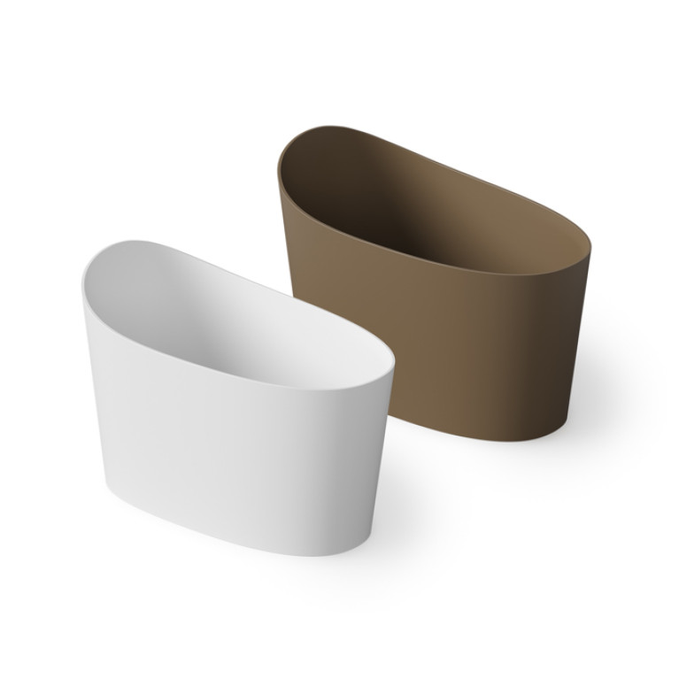 DEA DESIGN Single Ванна отдельностоящая 130x70xh85 см, материал: Solid Surface искуственный камень, цвет: White №18