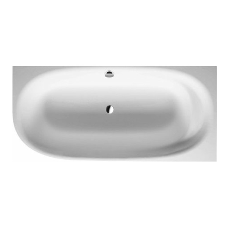 Duravit Cape Cod Ванна угол справа 1900x900mm с бесшовной панелью и ножками, с одним наклоном для спины, цвет белый
