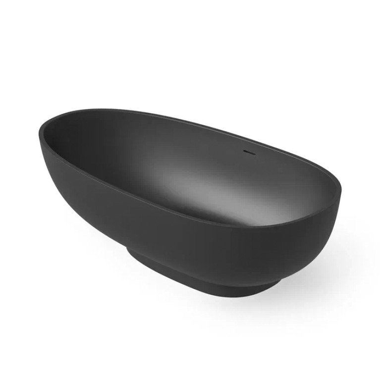 DEA DESIGN Modern Ванна отдельностоящая 180x94xh52 см, материал: Solid Surface искуственный камень, цвет: Black №16