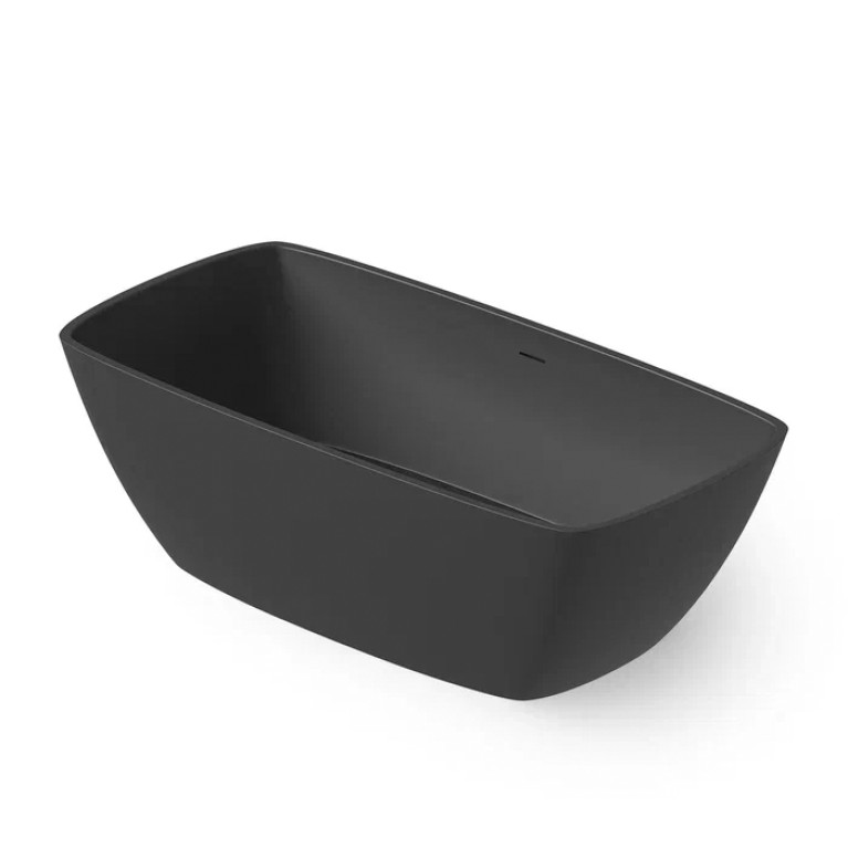 DEA DESIGN Modern Ванна отдельностоящая 170x85xh54 см, материал: Solid Surface искуственный камень, цвет: Black №16