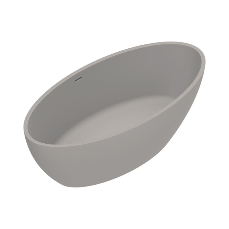 Catalano SOLID Ванна  165x80h52 с переливом, сифон в комплекте, цвет Tortora Satinato