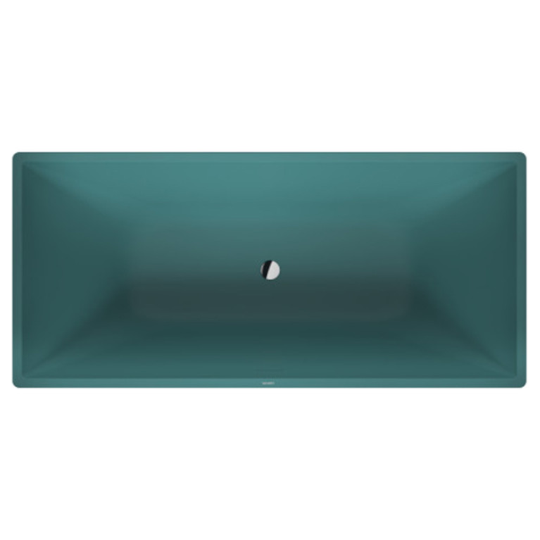 Duravit Vitrium Ванна прямоугольная  отдельностоящая 1850x850мм с ножками, с2 наклонами для спины, цвет аквамарин матовый