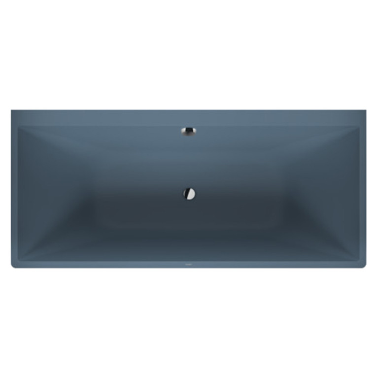 Duravit Vitrium Ванна прямоугольная  пристенная  1800x800мм, с ножками, с2 наклонами для спины, цвет синий матовый