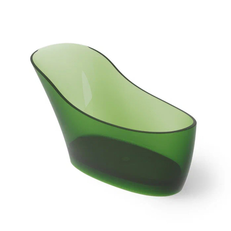 DEA DESIGN Elegant Ванна отдельностоящая 169x75xh88 см, материал: Glasstech прозрачная смола, цвет: Emerald R3