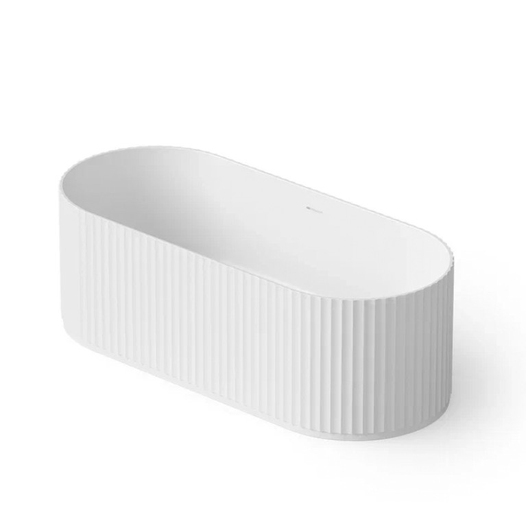 DEA DESIGN Stripes Ванна отдельностоящая 170x72xh56 см, материал: Solid Surface искуственный камень, цвет: White №18