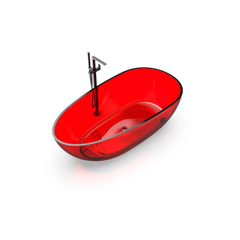 Knief EGG Shape Ванна отдельностоящая из полимерного материала 170x85x54 см, цвет Rubin # 040