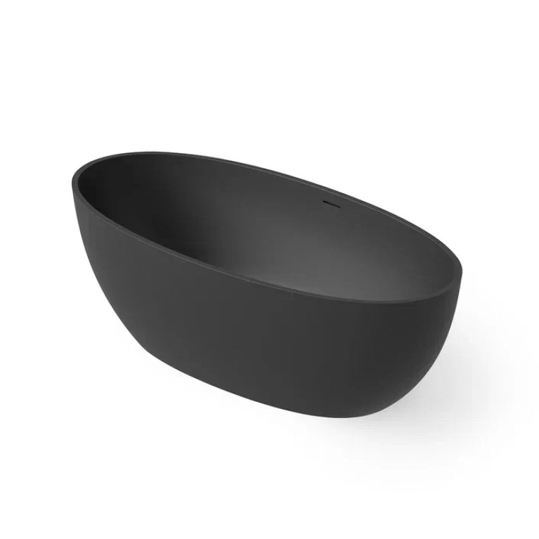 DEA DESIGN Nature Ванна отдельностоящая 170x80xh55 см, материал: Solid Surface искуственный камень, цвет: Black №16