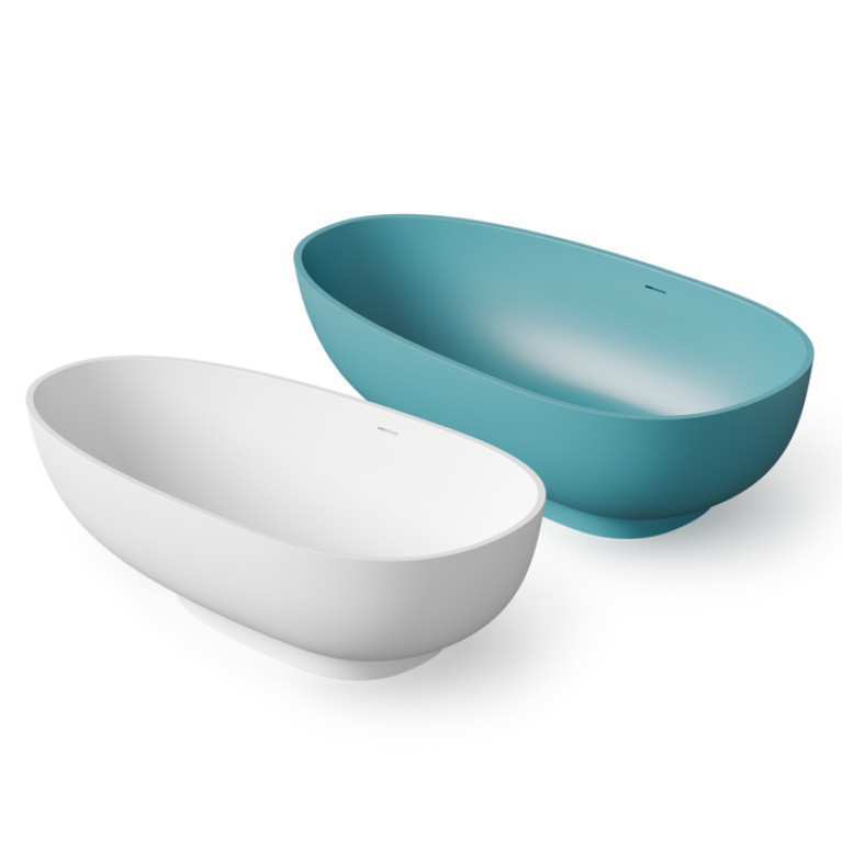 DEA DESIGN Modern Ванна отдельностоящая 180x94xh52 см, материал: Solid Surface искуственный камень, цвет: White №18