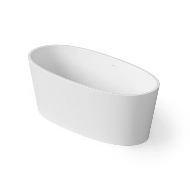 DEA DESIGN Nature Ванна отдельностоящая 160x75xh60 см, материал: Solid Surface искуственный камень, цвет: White №18
