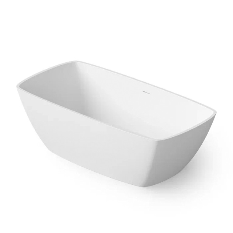 DEA DESIGN Modern Ванна отдельностоящая 170x85xh54 см, материал: Solid Surface искуственный камень, цвет: White №18