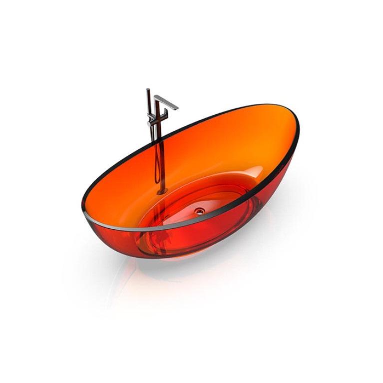 Knief Oval Shape Ванна отдельностоящая из полимерного материала 180х93x56 см, цвет Citrin # 060