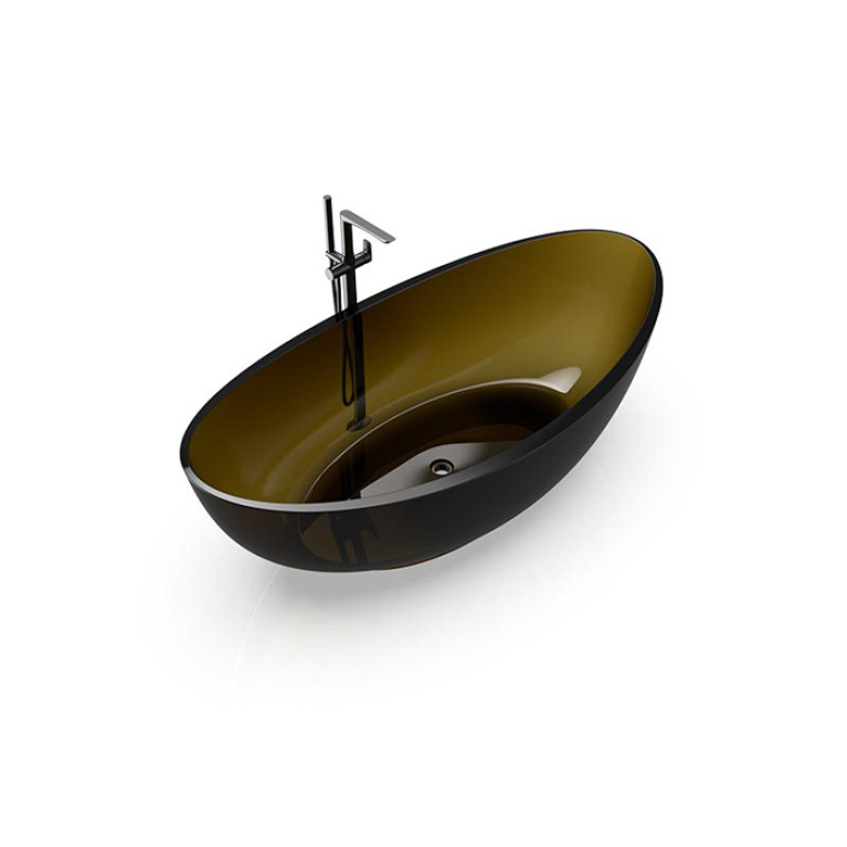 Knief Oval Shape Ванна отдельностоящая из полимерного материала 180х93x56 см, цвет Pyrit # 030