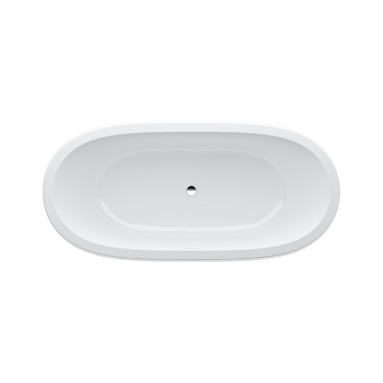 Laufen Alessi One Ванна 1830x870x460мм, свободностоящая, овальная, с слив-переливом, материал: композит, цвет: белый  (ВРЕМЕННО не поставляем!)
