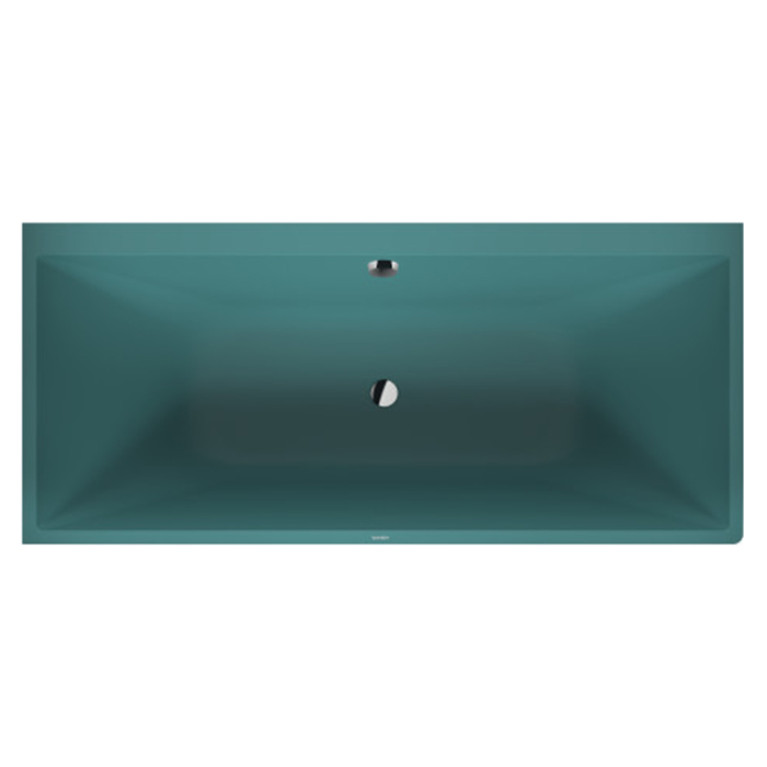Duravit Vitrium Ванна прямоугольная  левый угол 1800x800мм, с ножками, с2 наклонами для спины, цвет аквамарин матовый