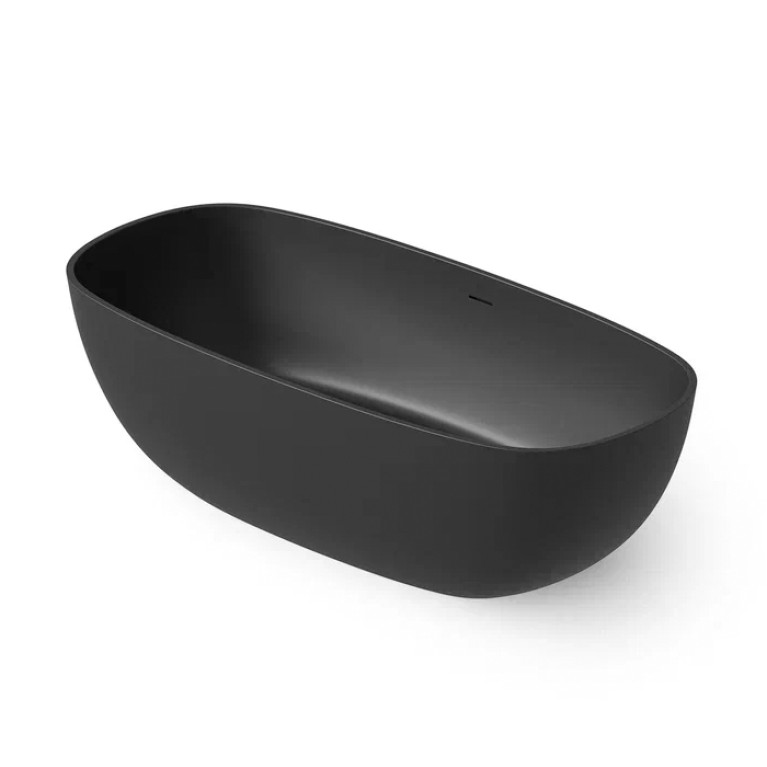 DEA DESIGN Modern Ванна отдельностоящая 150&times;76&times;h54 см, материал: Solid Surface искуственный камень, цвет: Black №16