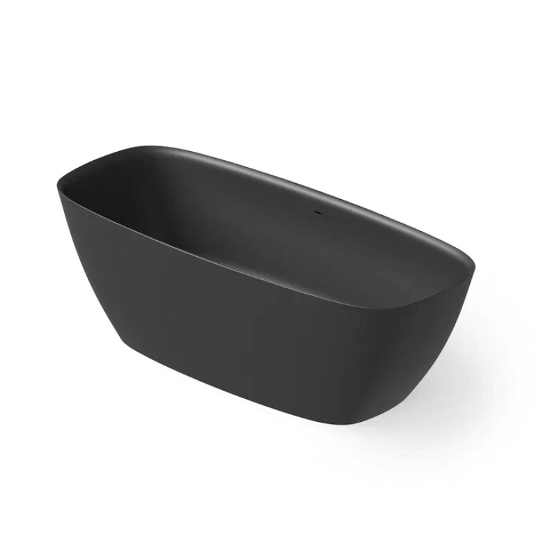 DEA DESIGN Edge Ванна отдельностоящая 170x72xh56 см, материал: Solid Surface искуственный камень, цвет: Black №16