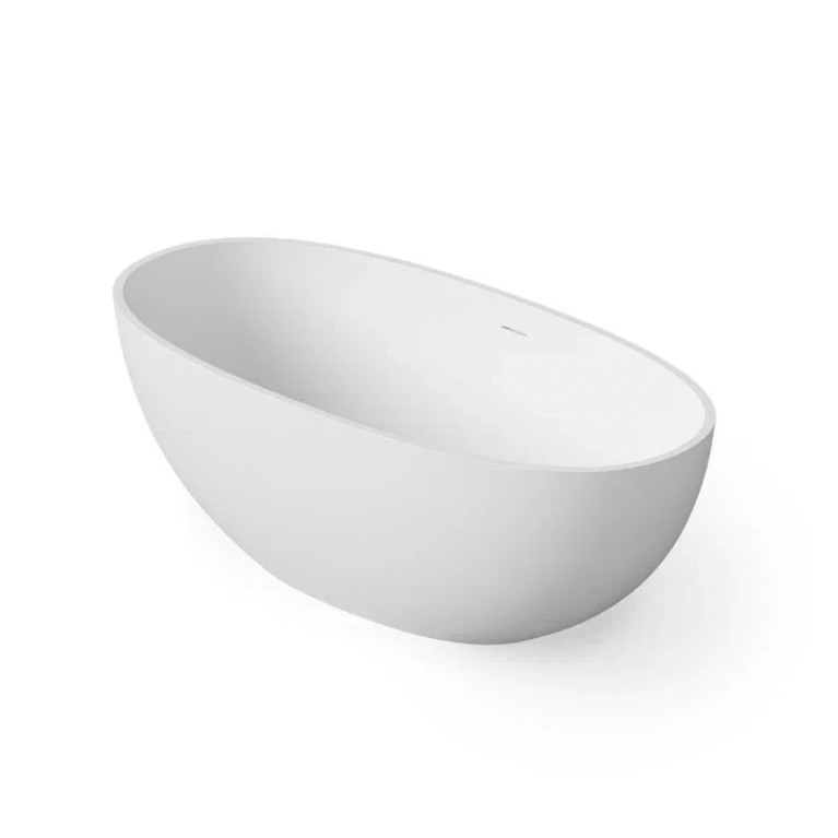DEA DESIGN Nature Ванна отдельностоящая 165x80xh58 см, материал: Solid Surface искуственный камень, цвет: White №18