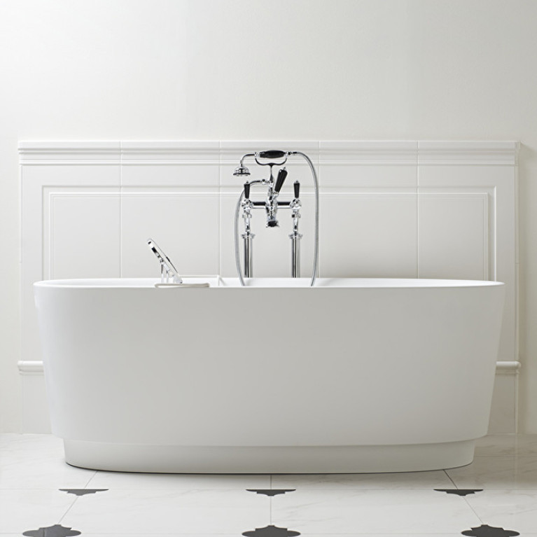 Devon Dove Ванна ИЗ WHITE TEC PLUS 170.5х64.7х84.6 см, цвет: белый,  с д/кл-ном с крышкой из WHITE TEC и сифон EACC571, (цоколь белый) (Снято с пр-ва)