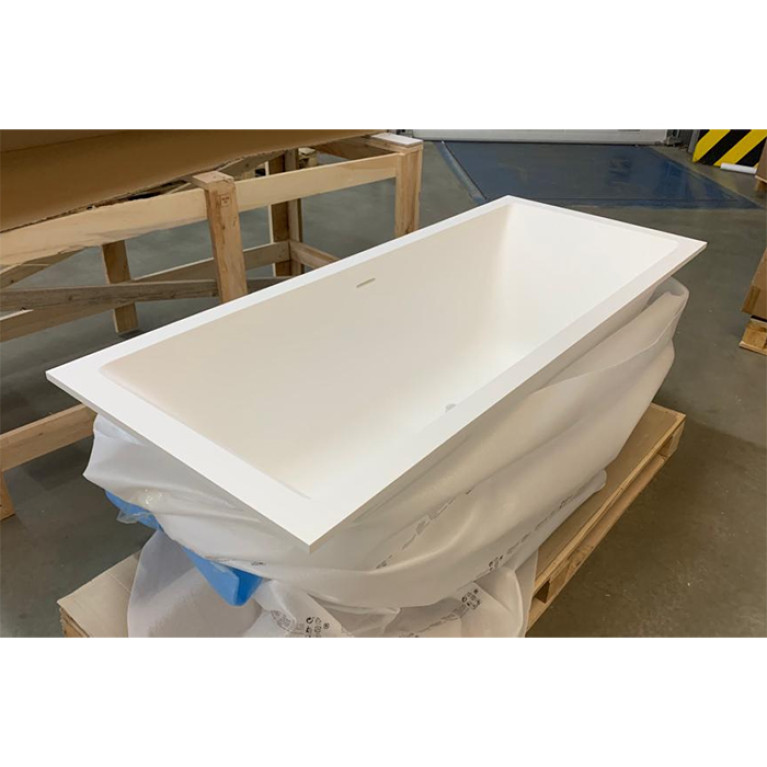 KNIEF Shape Selected Ванна встраиваемая, 170x70xH60cм, с щелевым переливом click-clack, белая матовая (с комплектом ножек) (СПЕЦЦЕНА с нашего склада!)