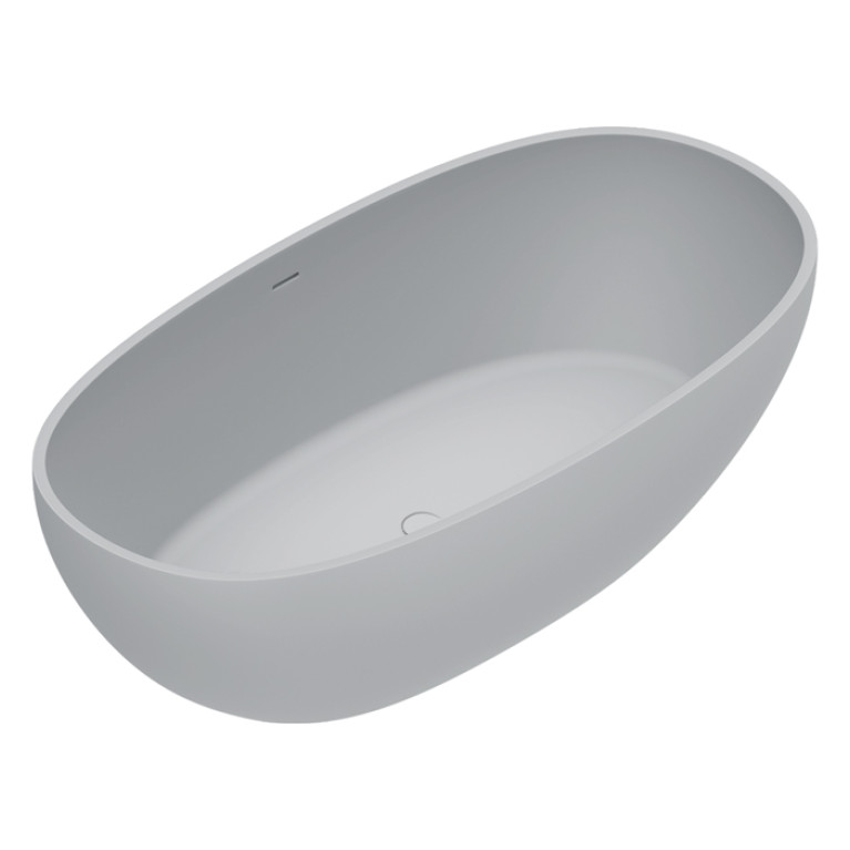 Catalano SOLID Ванна  176X91h52 с переливом, сифон в комплекте, цвет Cemento Satinato