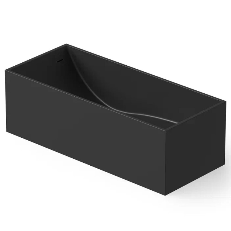 DEA DESIGN Modern Ванна отдельностоящая 170x72xh55 см, материал: Solid Surface искуственный камень, цвет: Black №16