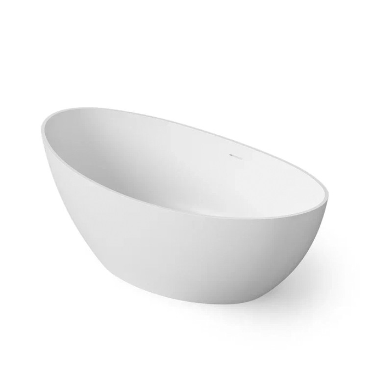 DEA DESIGN Elegant Ванна отдельностоящая 180x90xh62 cm, материал: Solid Surface искуственный камень, цвет: White №18