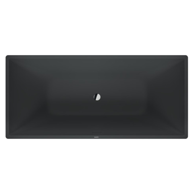 Duravit Vitrium Ванна прямоугольная  отдельностоящая 1850x850мм, с ножками, с2 наклонами для спины, цвет темно-серый матовый