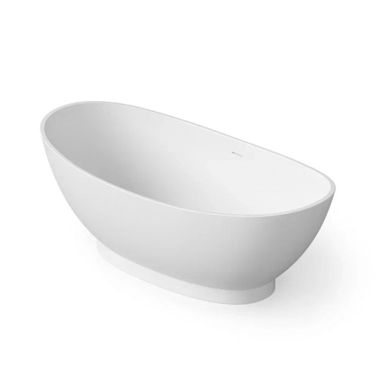 DEA DESIGN Elegant Ванна отдельностоящая 155x78xh58 см, материал: Solid Surface искуственный камень, цвет: White №18