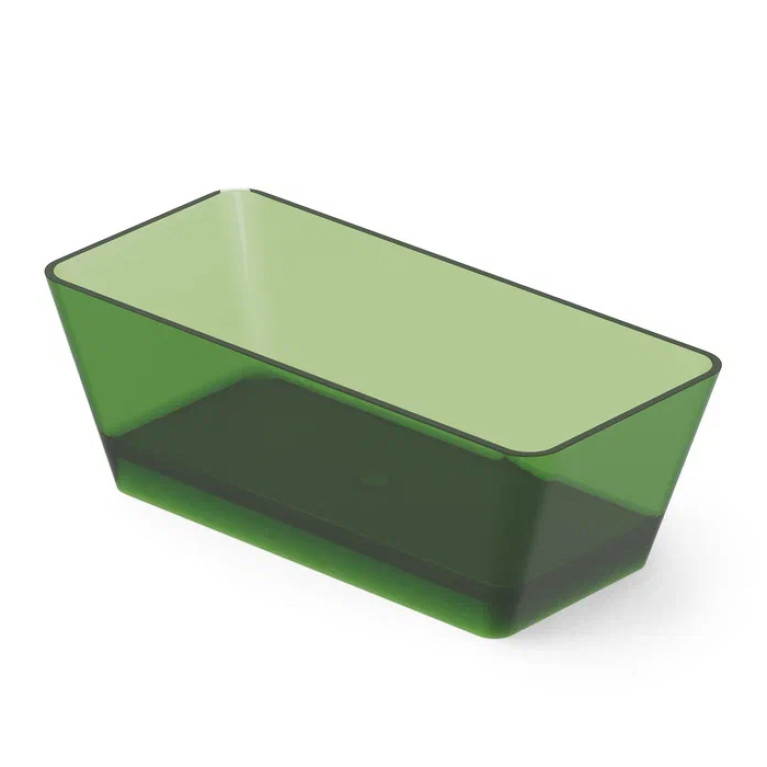 DEA DESIGN Modern Ванна отдельностоящая 170x78xh58 см, материал: Glasstech прозрачная смола, цвет: Emerald R3