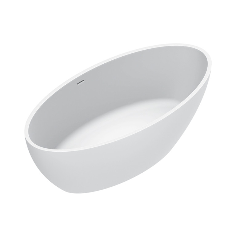 Catalano SOLID Ванна  165x80h52 с переливом, сифон в комплекте, цвет белый матовый