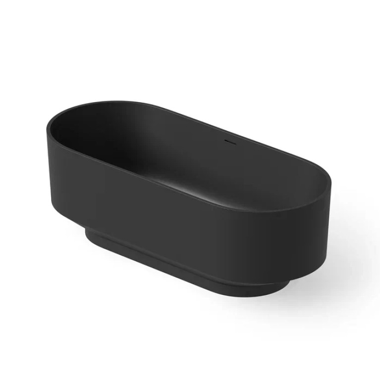 DEA DESIGN Shadow Ванна отдельностоящая 170x72xh56 см, материал: Solid Surface искуственный камень, цвет: Black №16