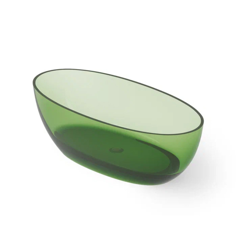 DEA DESIGN Nature Ванна отдельностоящая 170x80xh55 см, материал: Glasstech прозрачная смола, цвет: Emerald R3