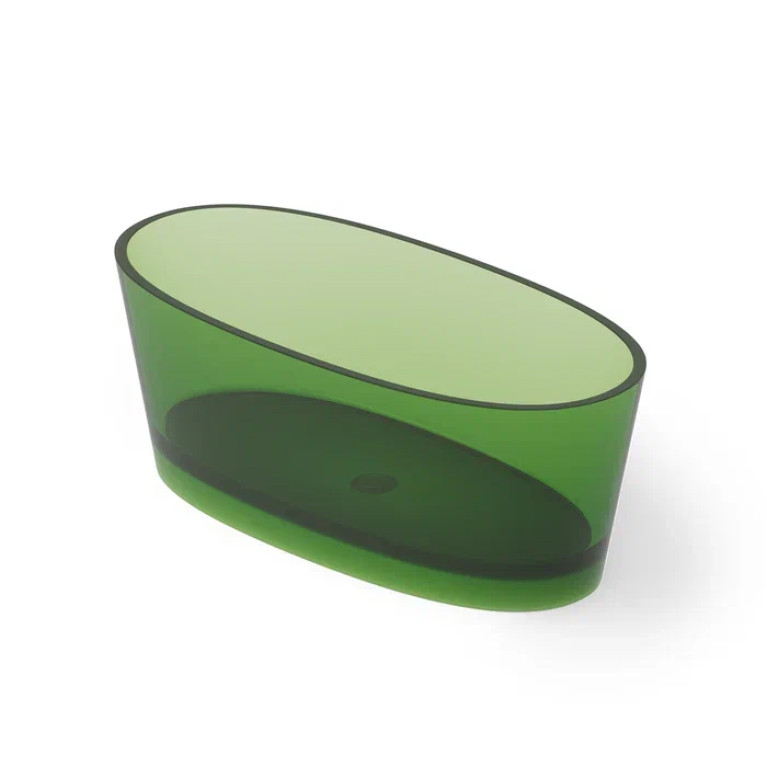 DEA DESIGN Nature Ванна отдельностоящая 160x75xh60 см, материал: Glasstech прозрачная смола, цвет: Emerald R3
