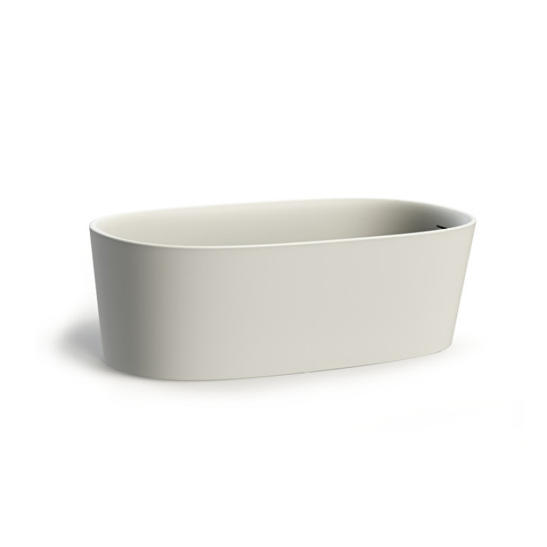 Devon Dove Ванна отдельностоящая без цоколя  из  WHITE TEC PLUS 170,5х52,8х84,6  см, цвет: белый,  в компл донный клапан с крышкой из WHITE TEC