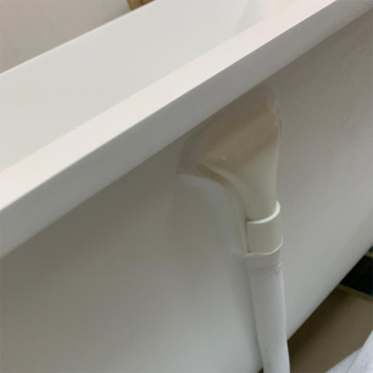 KNIEF Shape Selected Ванна встраиваемая, 170x70xH60cм, с щелевым переливом click-clack, белая матовая (с комплектом ножек) (СПЕЦЦЕНА с нашего склада!)