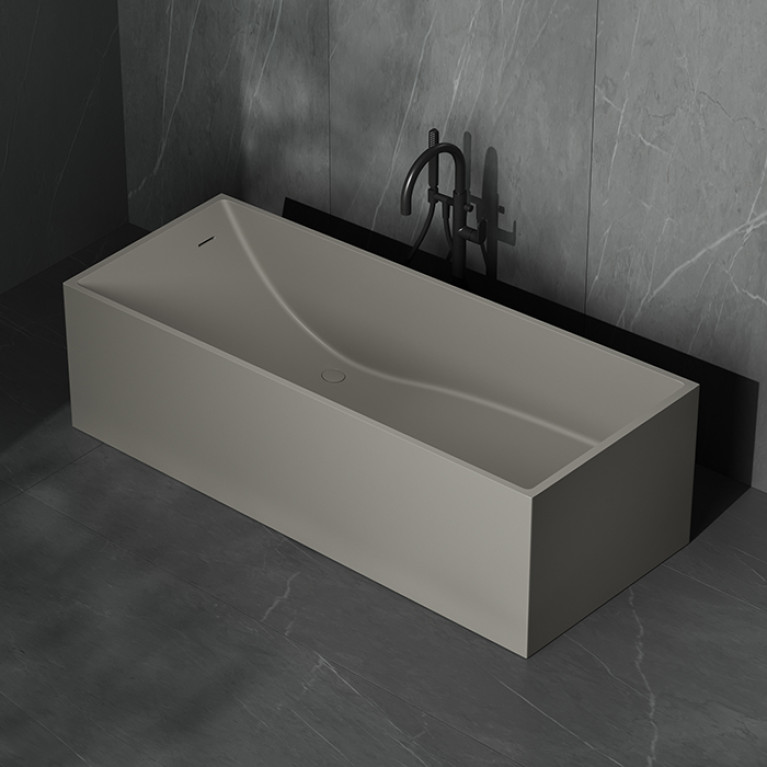 DEA DESIGN Modern Ванна отдельностоящая 180x76xh58 см, материал: Solid Surface искуственный камень, цвет: White №18