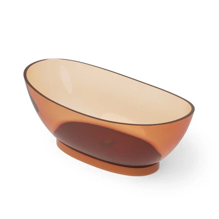 DEA DESIGN Elegant Ванна отдельностоящая 179x88xh64 см, материал: Glasstech прозрачная смола, цвет: Sunset R1
