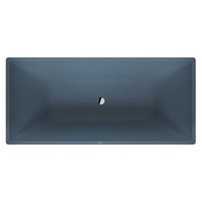 Duravit Vitrium Ванна прямоугольная  отдельностоящая 1850x850мм с ножками, с2 наклонами для спины, цвет синий матовый