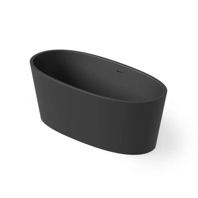DEA DESIGN Nature Ванна отдельностоящая 160x75xh60 см, материал: Solid Surface искуственный камень, цвет: Black №16