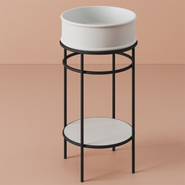 Artceram VOGUE Металическая структура &Oslash;44хh72,5см для раковин Rombo, Millerighe and Atelier, цвет: черный матовый
